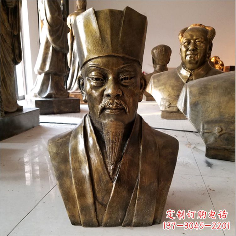 金华玻璃钢苏轼头像雕塑