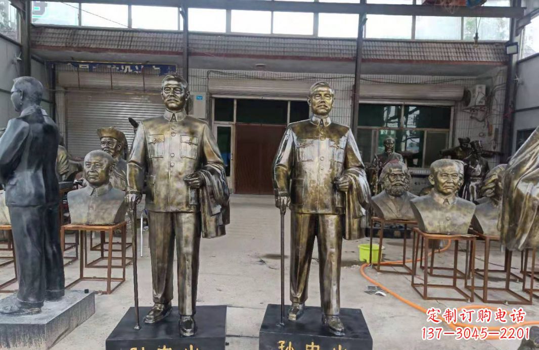 金华玻璃钢仿铜的孙中山雕塑——缅怀伟人,传承精神