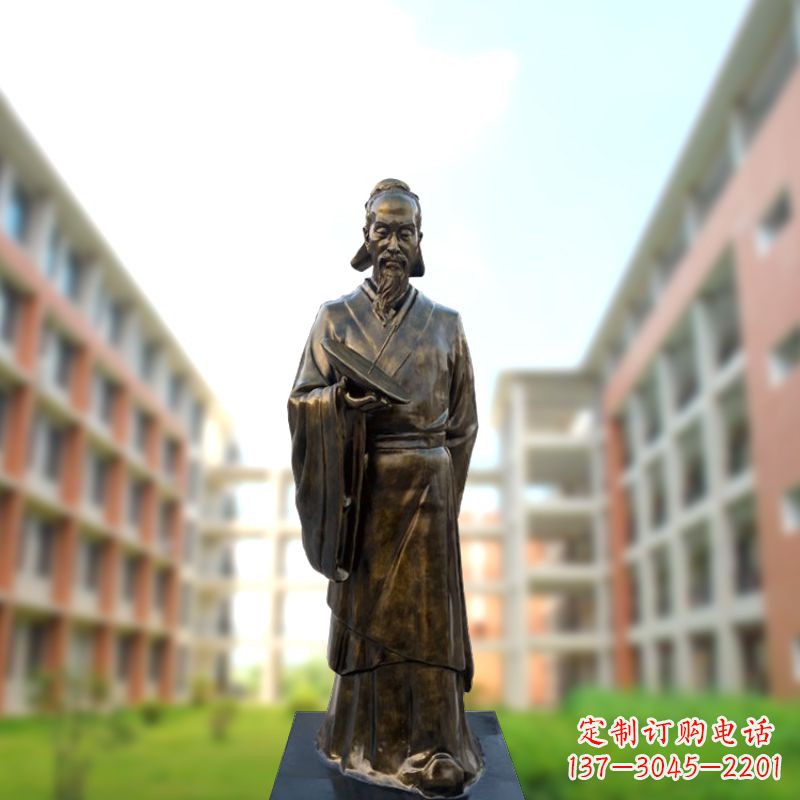 金华祖冲之雕像——传承校园历史的象征