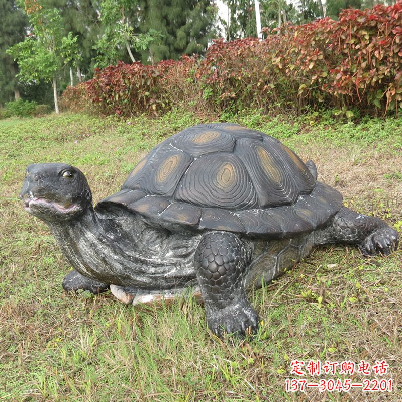 金华玻璃钢仿真动物乌龟雕塑摆件
