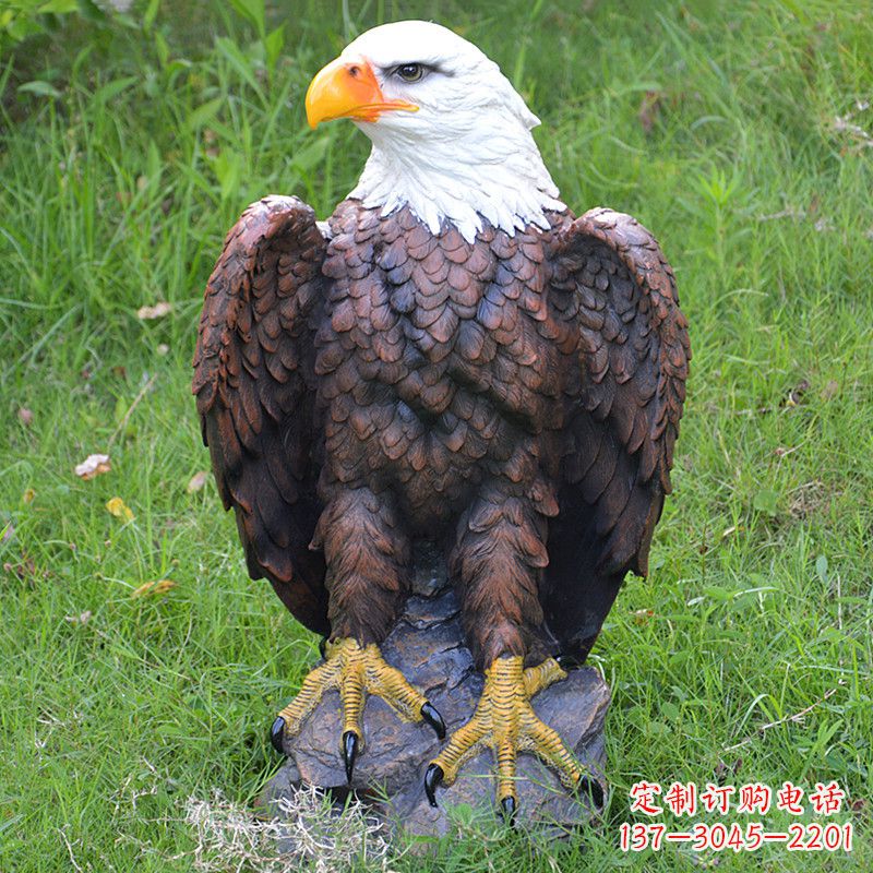 金华玻璃钢仿真老鹰雕塑