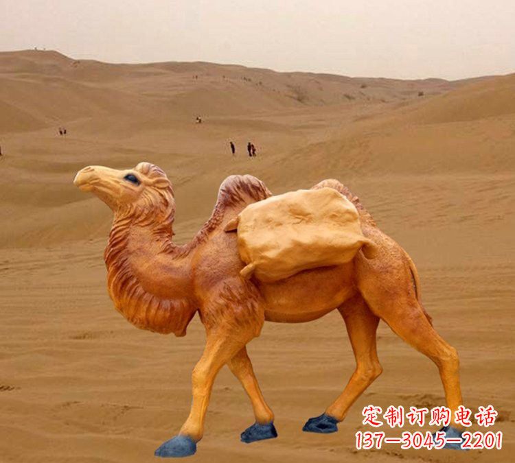 金华玻璃钢骆驼雕塑