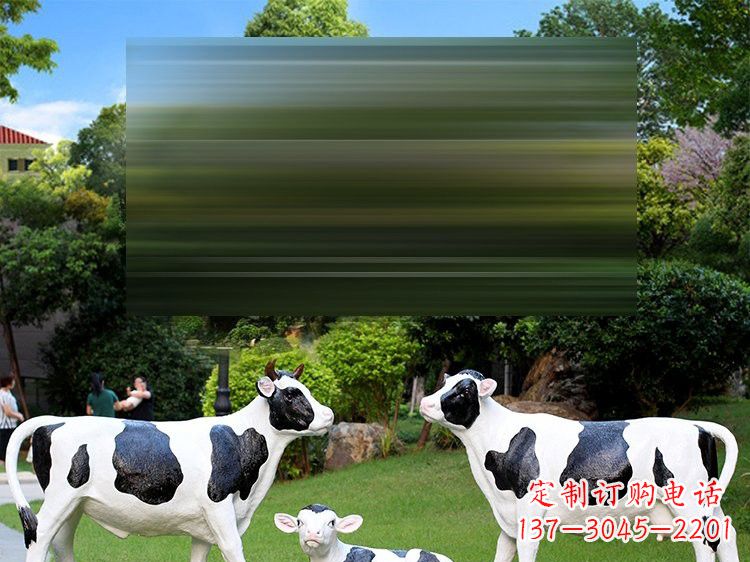 金华玻璃钢仿真奶牛雕塑以现实奶牛为灵感