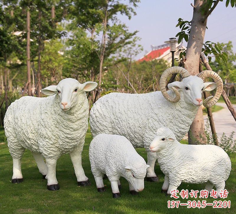 金华玻璃钢山羊雕塑仿真艺术的精彩之作