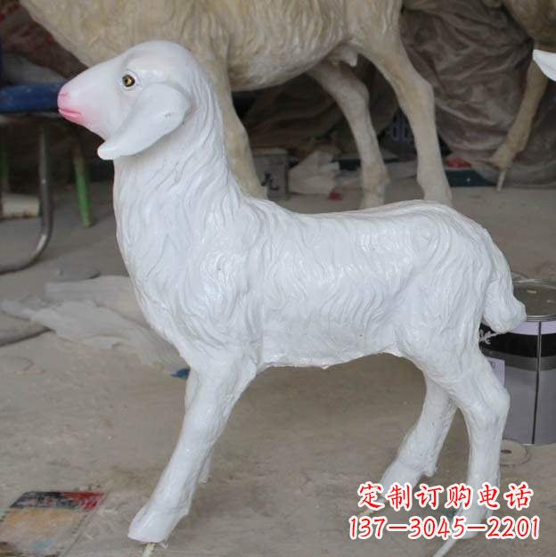 金华玻璃钢仿真小羊