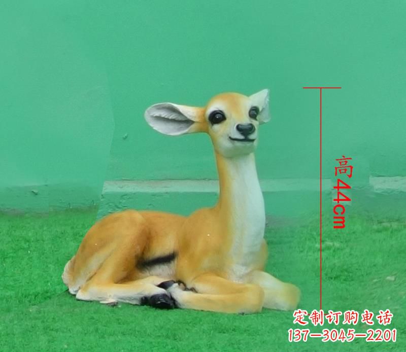 金华玻璃钢公园仿真动物羚羊雕塑