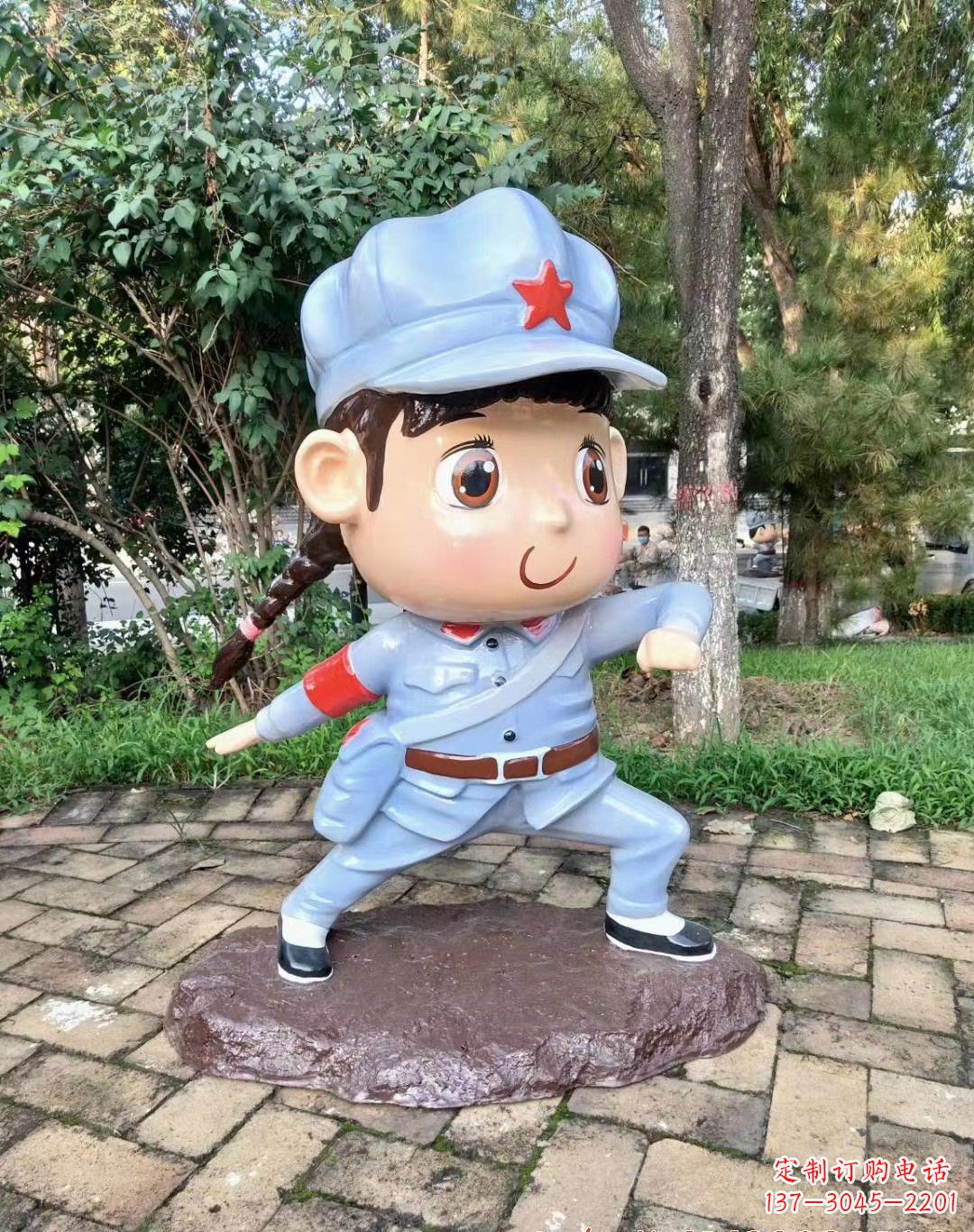 金华红军雕塑永记革命英雄