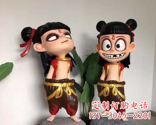 金华玻璃钢制作的哪吒雕塑一种神奇的艺术