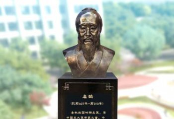 金华玻璃钢扁鹊著名医生半身像雕塑