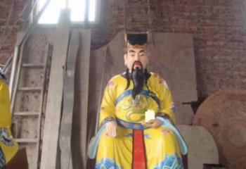 金华玻璃钢彩绘文财神寺庙神像雕塑