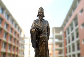金华祖冲之雕像——传承校园历史的象征