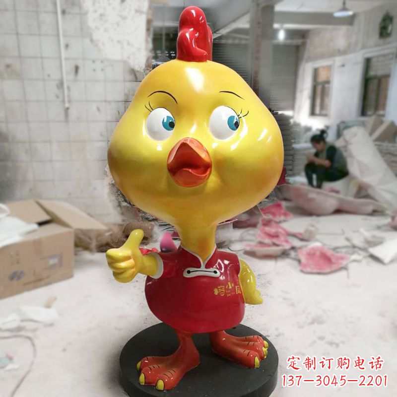 金华“玻璃钢制造的精美鸡雕塑”