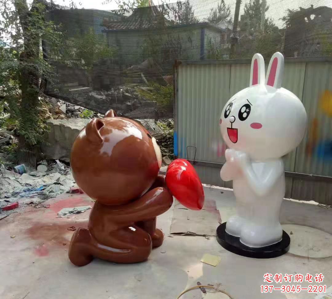金华玻璃钢卡通熊猫雕塑精美的动物雕塑