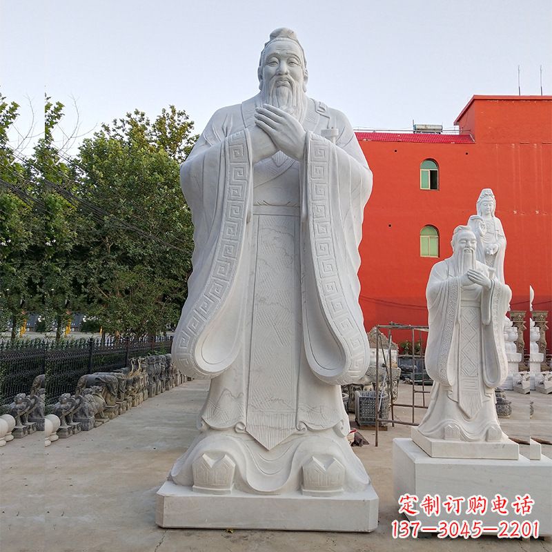 金华玻璃钢制作的孔子雕塑