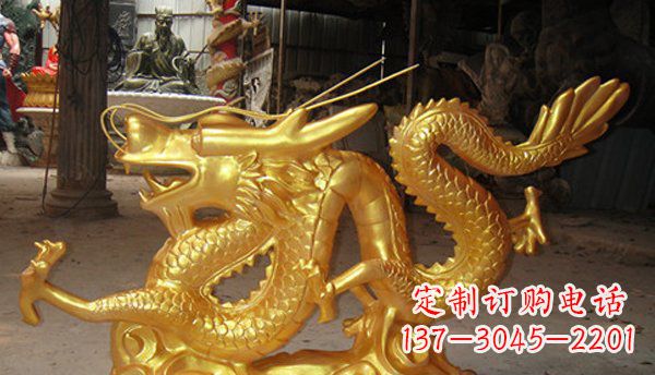 金华玻璃钢龙仿铜动物雕塑艺术与美的完美结合
