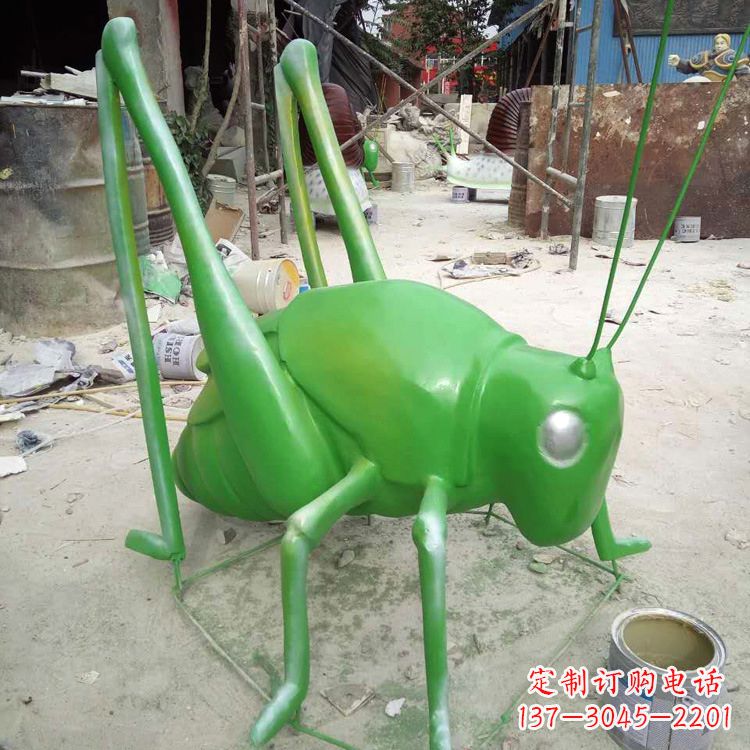 金华玻璃钢蝗虫雕塑精美的艺术造型