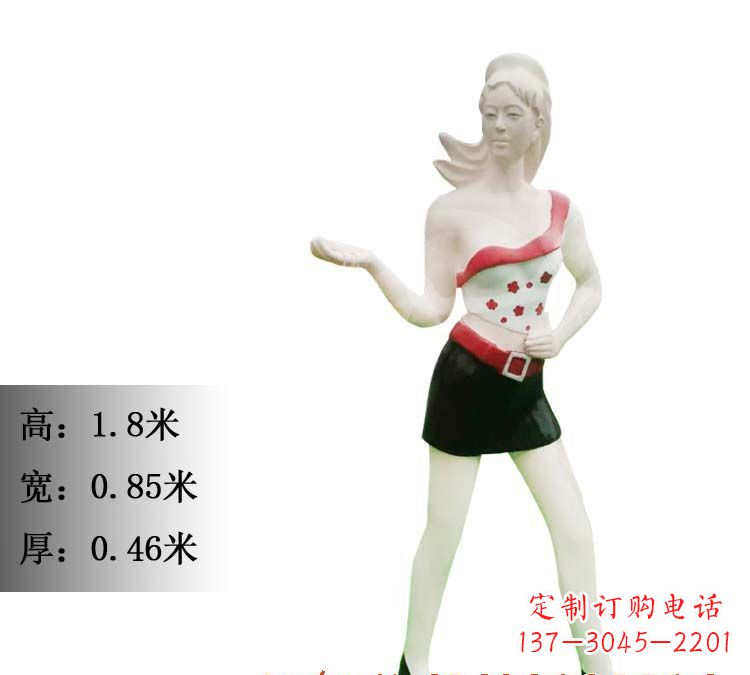 金华玻璃钢美女雕塑精致细腻的艺术精品