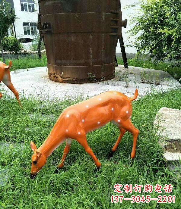 金华梅花鹿雕塑精美的艺术品