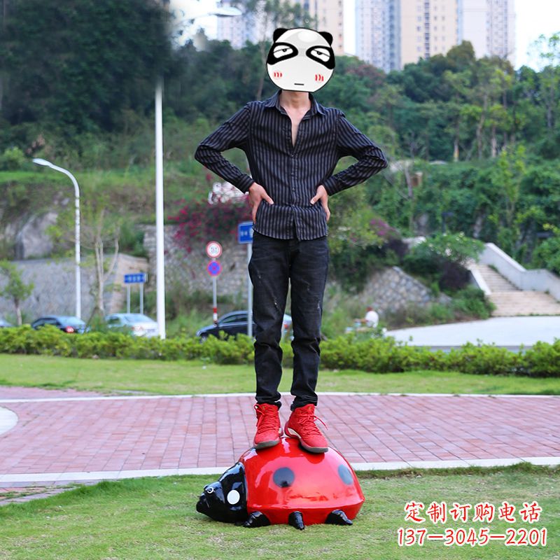 金华玻璃钢七星瓢虫雕塑艺术的精灵