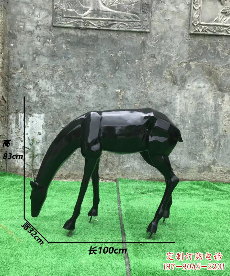 金华玻璃钢制作的鹿雕塑