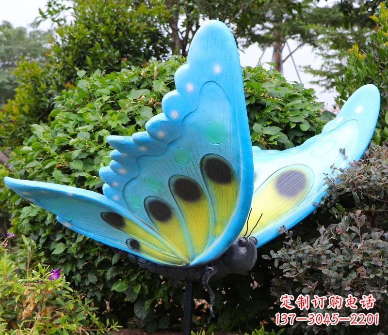 金华玻璃钢树脂仿真蝴蝶雕塑