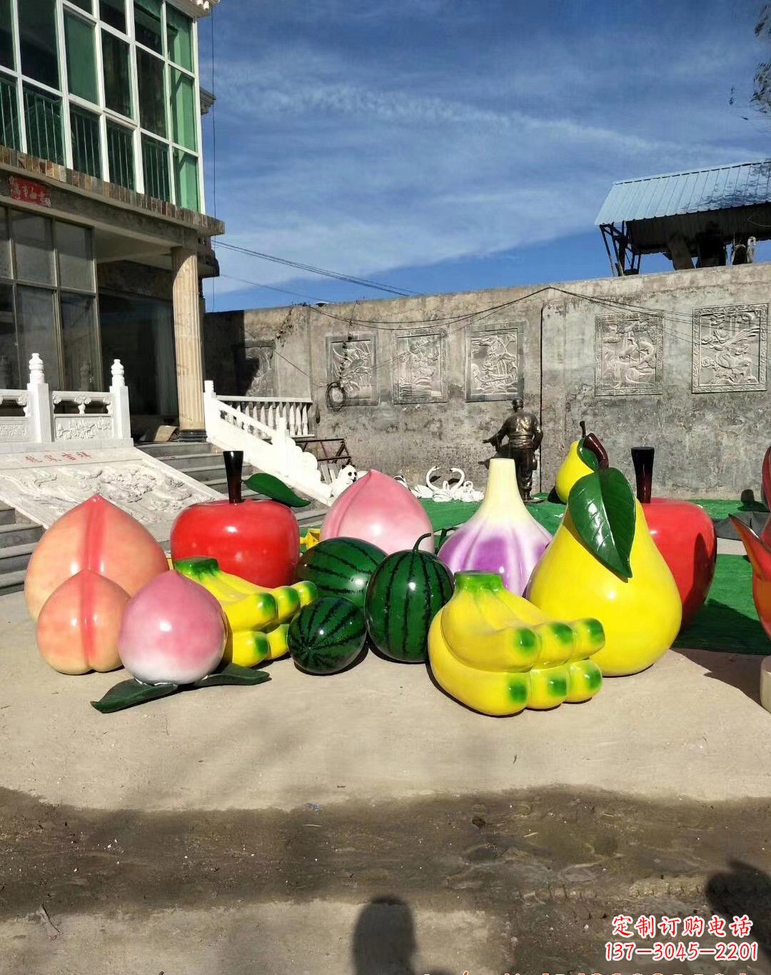金华玻璃钢水果雕塑一种别致的艺术