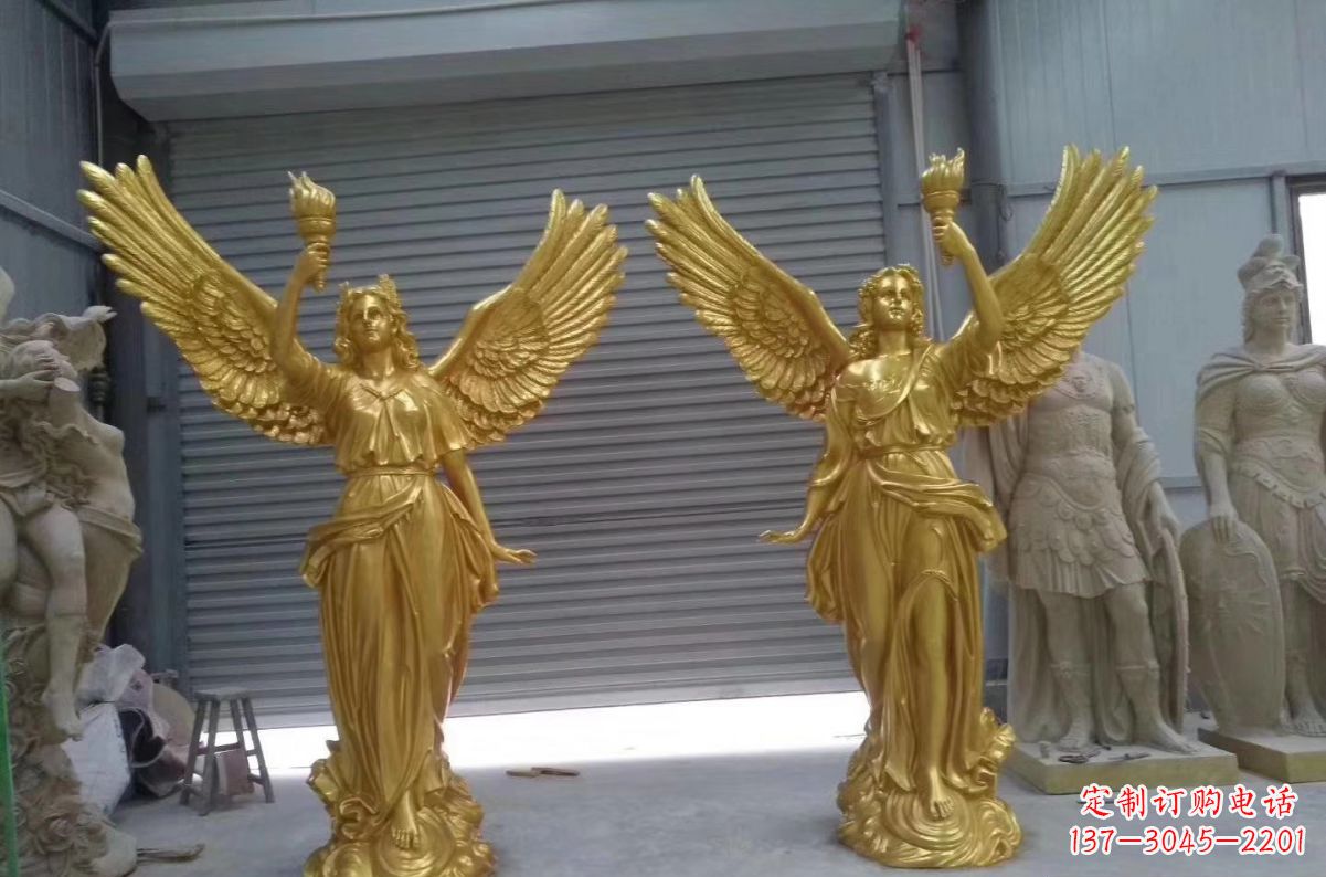 金华玻璃钢天使西方人物雕塑之美