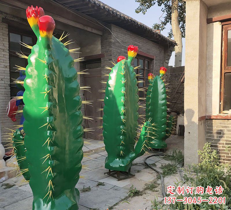 金华仙人掌雕塑玻璃钢的艺术精品