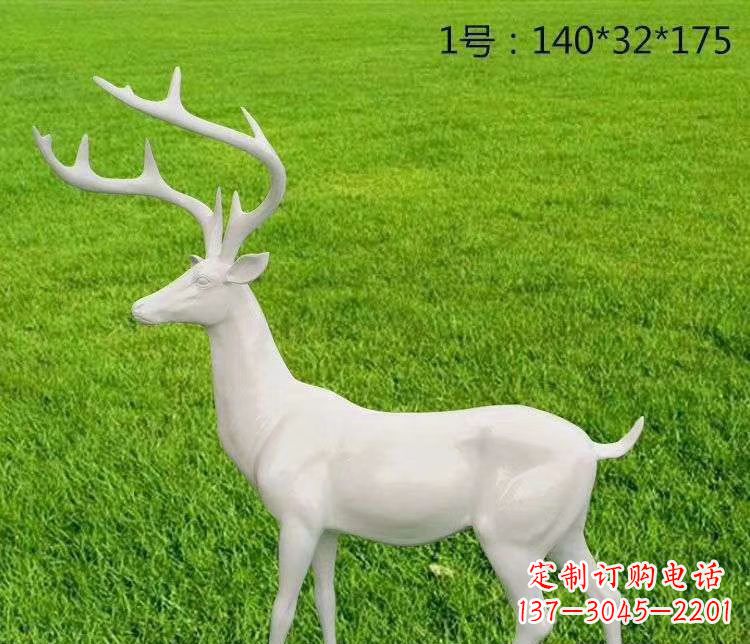 金华玻璃钢小鹿古朴清新的动物雕塑