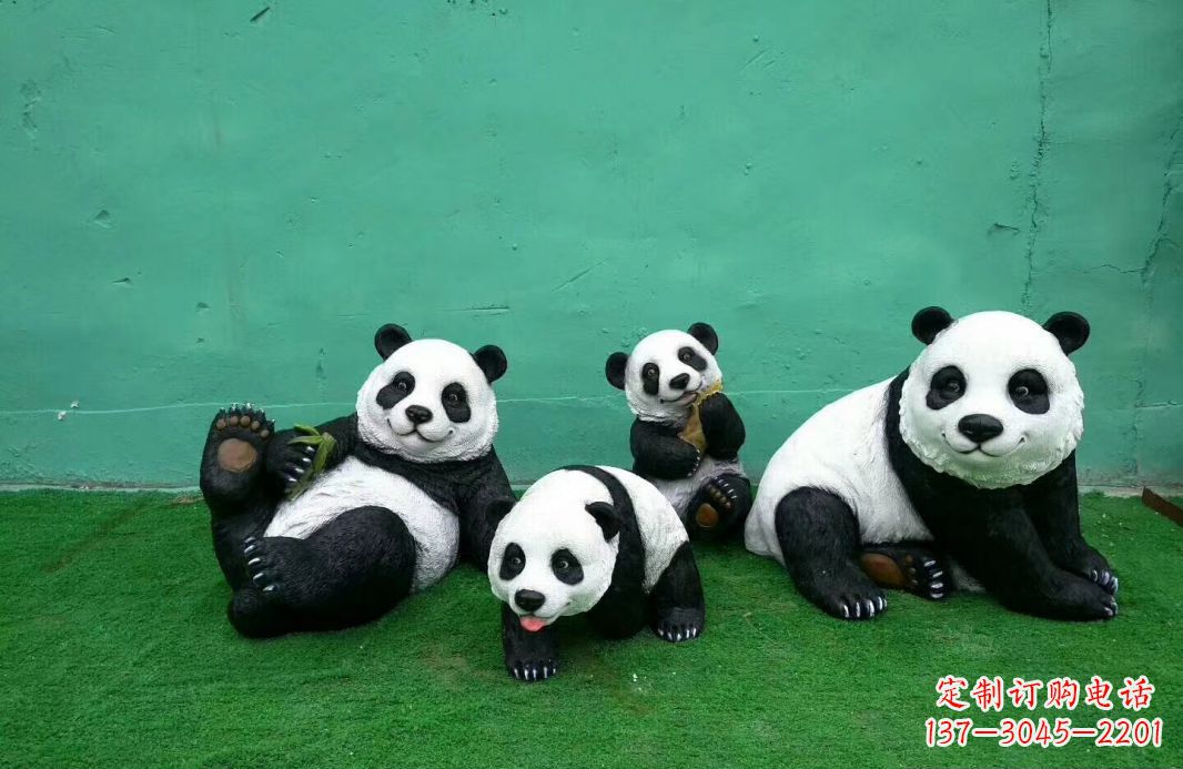 金华玻璃钢熊猫雕塑传承中华文化