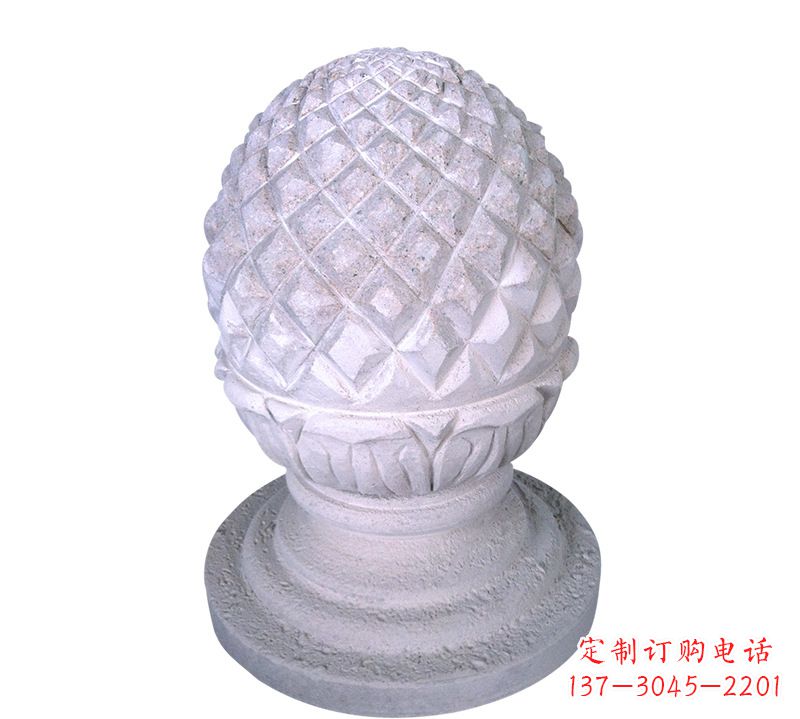 金华菠萝雕塑艺术性的挡车路障
