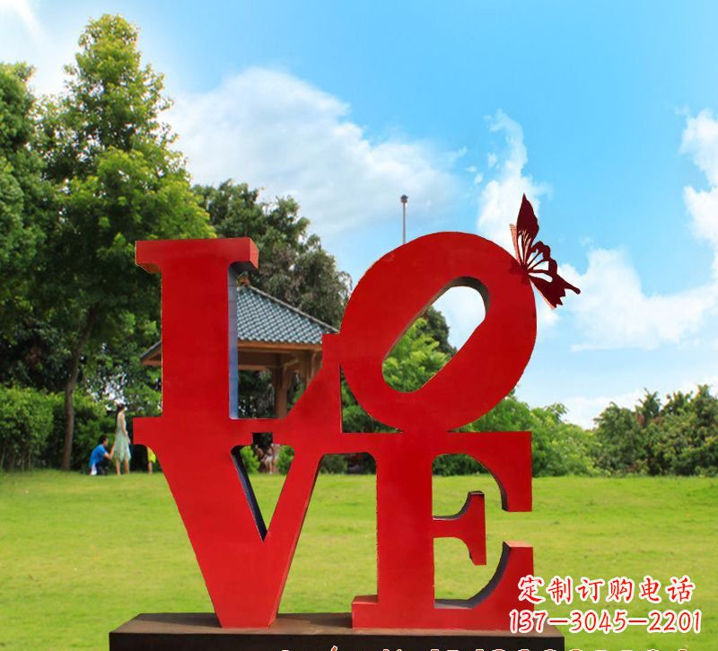金华不锈钢Love雕塑给世界带来爱的美