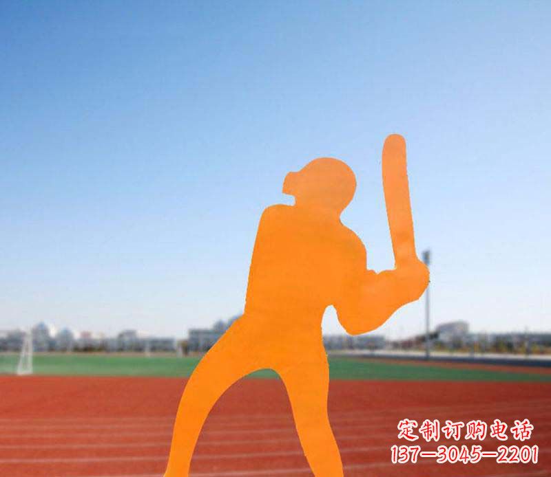 金华不锈钢棒球雕塑精美的艺术品