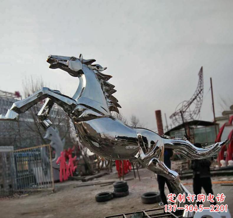 金华不锈钢奔跑马雕塑驰骋在人间的艺术精灵