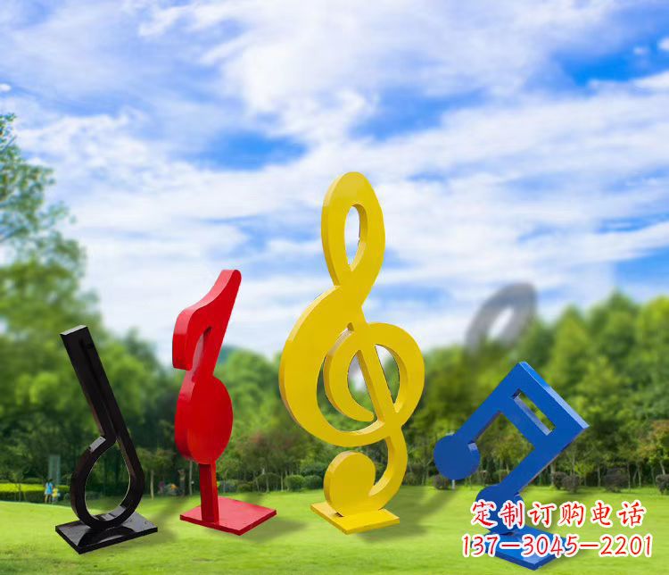 金华精美的不锈钢音符雕塑
