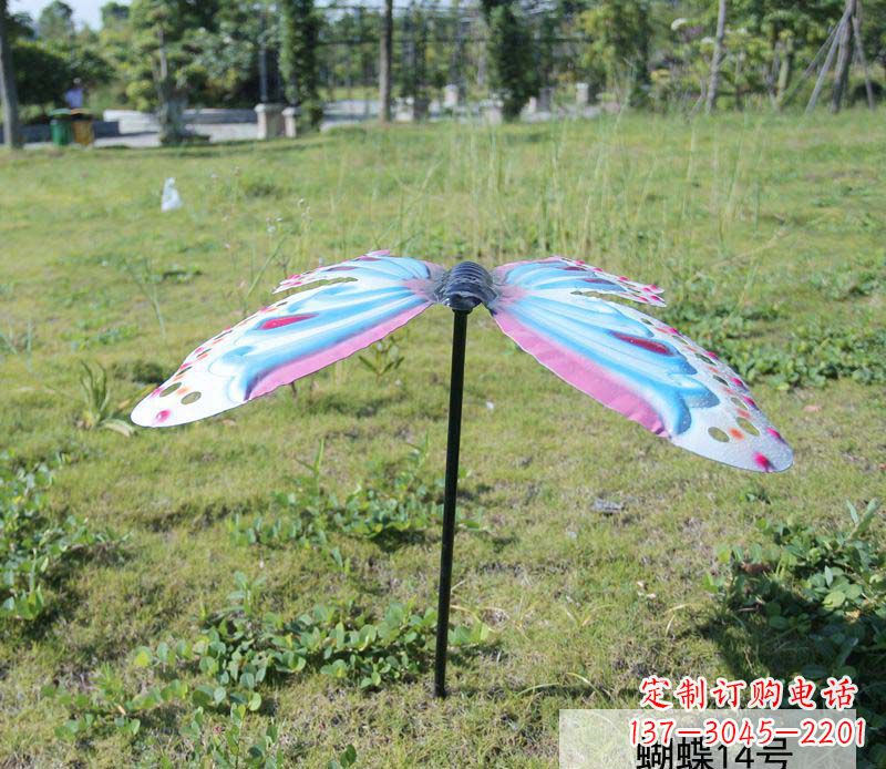 金华不锈钢彩色蝴蝶雕塑艺术之美
