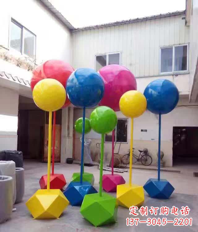 金华不锈钢彩色气球雕塑