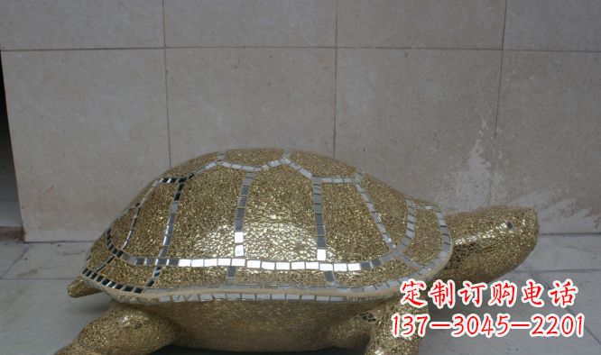 金华不锈钢彩银乌龟公园景观雕塑艺术与自然的完美融合