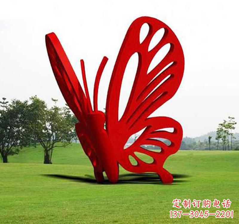 金华不锈钢蝴蝶雕塑艺术的精美绽放