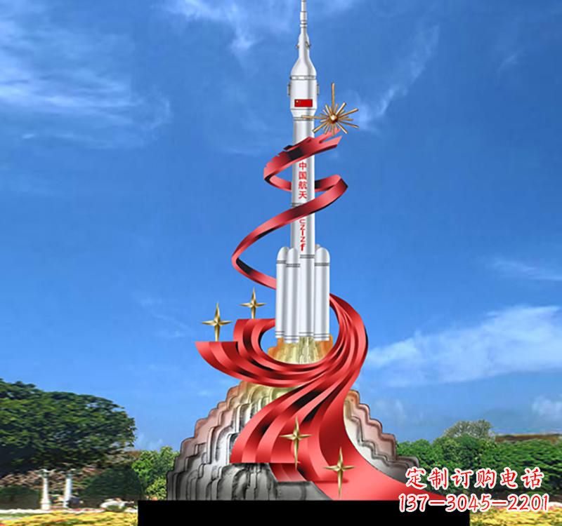 金华嫦娥飞天——不锈钢嫦娥雕塑