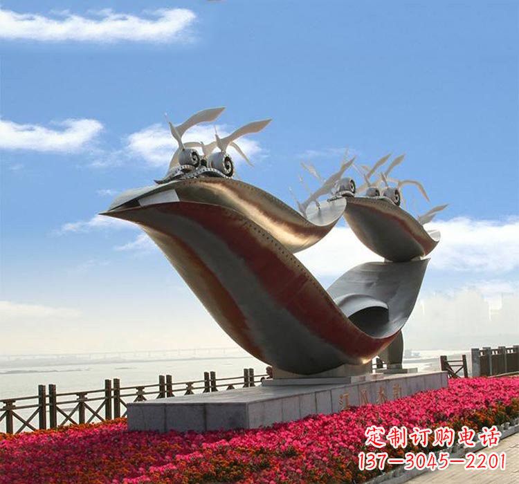 金华海鸥雕塑——点缀不锈钢城市
