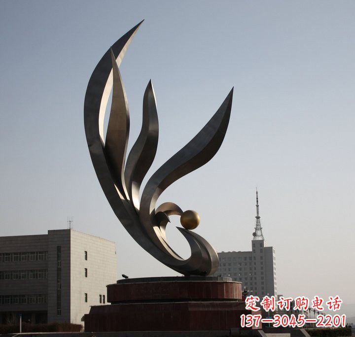 金华不锈钢凤凰雕塑传承凤凰文化的艺术精品