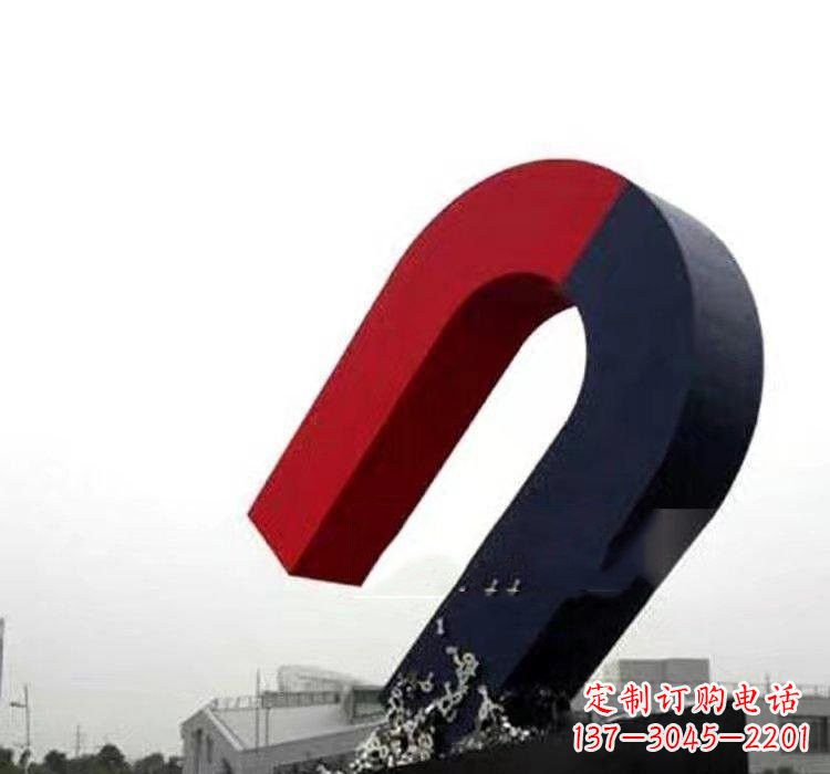 金华不锈钢磁铁雕塑——点缀城市美景