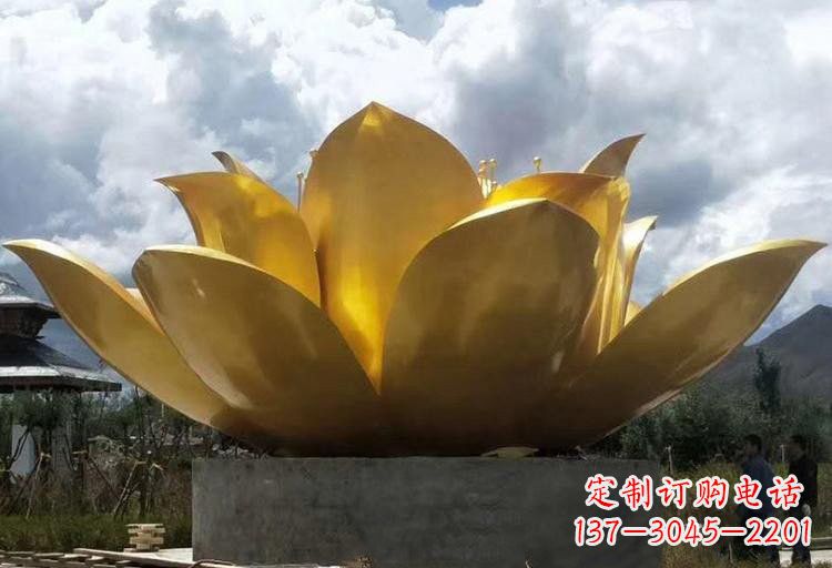 金华不锈钢莲花雕塑——精美绝伦
