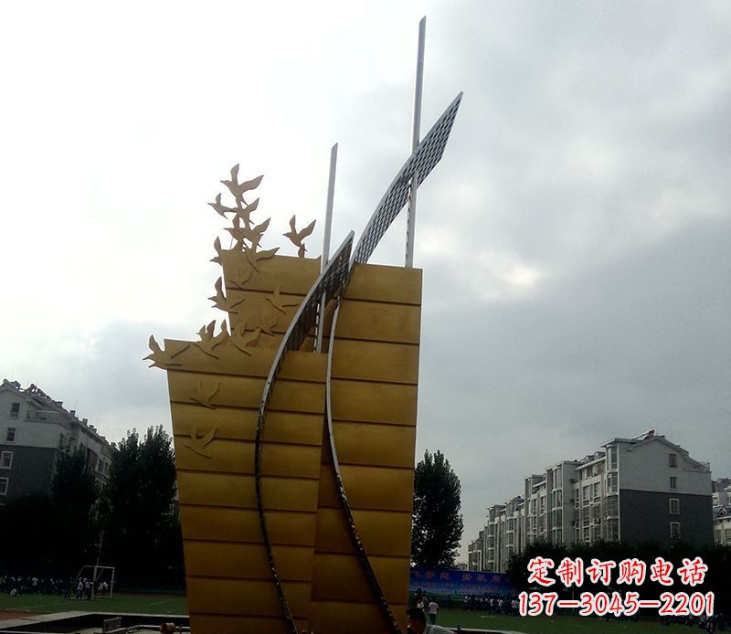 金华不锈钢城市帆船起航雕塑