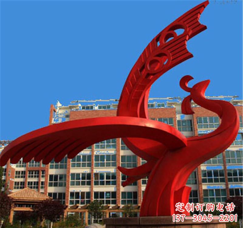 金华不锈钢凤凰雕塑——展示城市文化之美