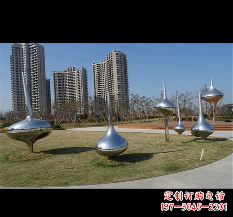 金华不锈钢城市水滴雕塑唤醒城市的灵魂