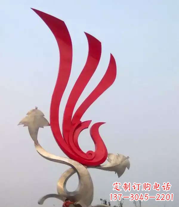 金华不锈钢城市铁艺凤凰雕塑