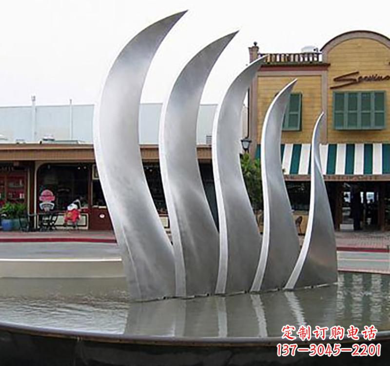 金华不锈钢城市艺术翅膀雕塑羽翼展翔