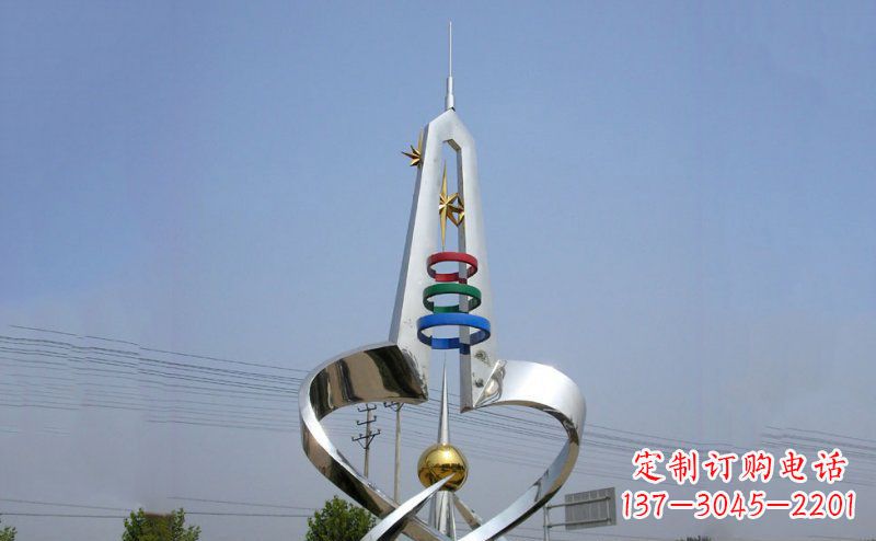金华不锈钢材质的避雷针雕塑